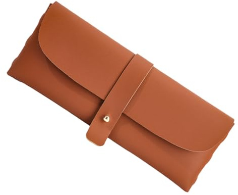 HAPINARY Aufbewahrungstasche aus Nylon Lippenstift Organizer -Tasche Taschen häkeln Häkelorganisator Fall Taschen stricken Stricknadeln Etui Make -up -Beutel Strick-Organizer Braun