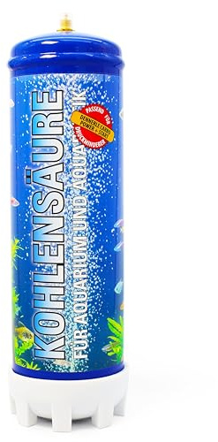 CO2 Einwegflasche 1300g Kohlendioxid mit M10x1,25 Gewinde passend für Dennerle Carbo Power + Start Druckminderer