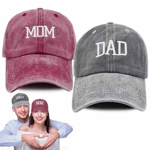Eowppue Mutter und Vater Hut Kombination – Stylische Baseballmützen für Eltern, Sommeraktivitäten und Familienerinnerungen