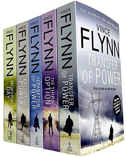 Mitch Rapp Novel Series Books 1 - 5 Collection Set by Vince Flynn (Transfer of Power, Third Option, Separation of Power, Executive Power & Memorial Day)