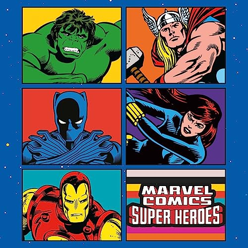 Marvel Comics Wandkalender 2024 - Ein Monat je Seite. Größe 30x30cm - Offizielles Lizenzprodukt