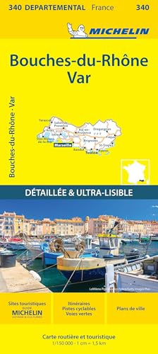 Carte Départementale Bouches-du-Rhône, Var (French Edition)