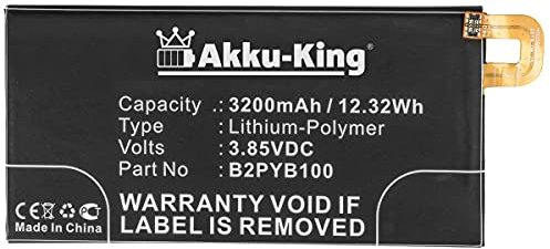 Akku-King Akku kompatibel mit HTC B2PYB100 - Li-Polymer 3200mAh - für Acadia, Bolt TD-LTE, 10 Evo, 10 Evo TD-LTE, 2PYB2, M10f, M11, Spring Bolt TD-LTE