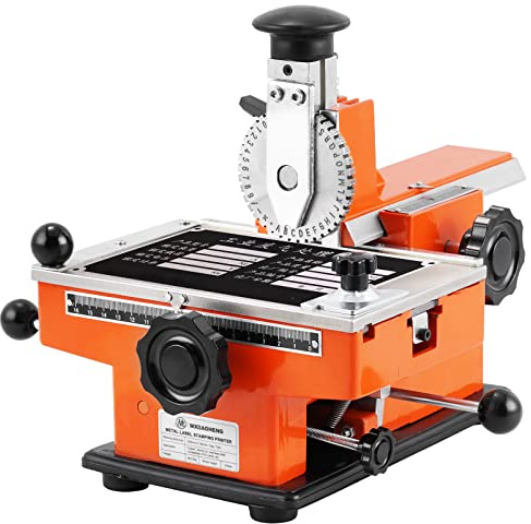 MXBAOHENG Manuelles Namensschild Metalletikettenstempeldrucker Maschine Markierungsmaschine für Metall (Nr. 6 Codewortplatte)