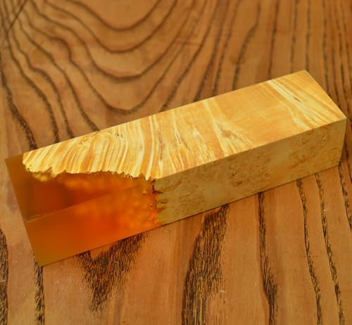 Burl Hybrid Stabilized Wood Wooden Block Turning Blank Block Bar Handle Blade Knives Knife Stabilizing (G10)