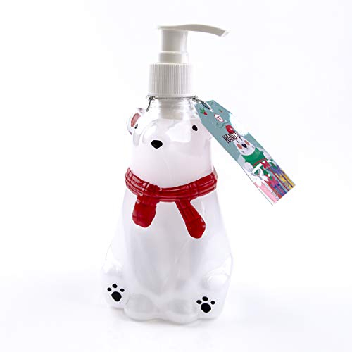 Accentra Seifenspender Eisbär mit Flüssigseife - Weihnachtliche Seife im Eisbären mit Marshmallow Duft - Weihnachts-deko für das Badezimmer - 300ml Handseife
