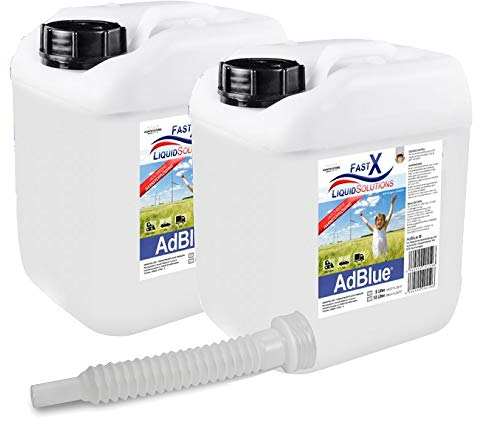 AdBlue 10L con embudo para coches gasoil como ejemplo Seat, Volkswagen, Mercedes, Seat, Audi, Opel etc.