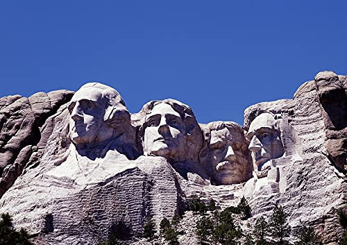 hansepuzzle 81219 - Mount Rushmore Puzzle 130 Teile | Natur Puzzle mit hochwertiger Puzzle Aufbewahrung: Kartonbox und wiederverschließbarem Beutel | Puzzle-Maße: 28,7 x 20 cm