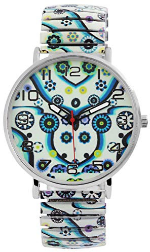 Donna Kelly Damen–Uhr Zugarmband Edelstahl Leuchtzeiger Analog Quarz 1700048