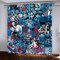 CHNXXL vorhänge kinderzimmer 3D Drucken Graffiti Lichtundurchlässige Vorhang mit Ösen Polyester Blickdicht Gardinen für Schlafzimmer Wohnzimmer 150(W) x166(H)(cm)