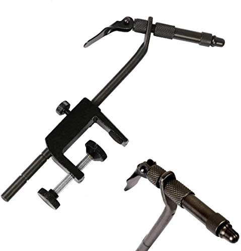 MAXIMUMCATCH Maxcatch Rotary Fly Tying Vise Alloy Travel Vise with Base,Fly Tying Tool Set Traveler Fly Fishing Tackle Kit (CVS Fly Vise)