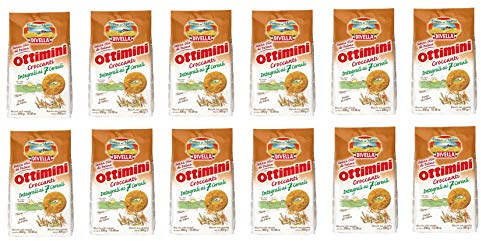 12x Divella Ottimini Croccanti Integrali 7 Cereali Vollkornkekse mit 7 Müsli 300g Biscuits Cookies italienische Kekse