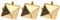 ViaGasaFamido Spike Studs, 100 Stück 10MM-15MM DIY Leathercraft Square Pyramid Punk Nieten Silber Metall 4 Claw Metall Nieten für Armbänder Kleidung Schuhe Handtasche(Gold 12mm)