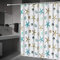 Eco Memos Tenda da doccia resistente alla muffa, tende da doccia extra lunghe con ganci a forma di U, antibatteriche, impermeabile, 180 x 220 cm