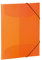 HERMA Sammelmappen A4 Orange Transluzent Set, 3 Stück, Eckspanner-Mappen aus Kunststoff mit Gummizug und Innenklappen für Kinder, Jungen und Mädchen