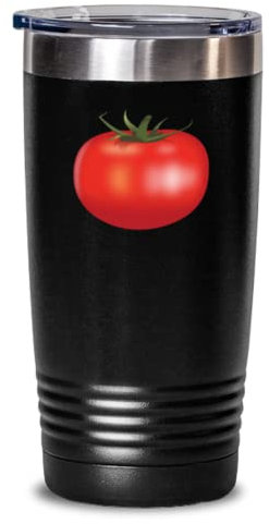20 oz Tumbler Edelstahl Isoliert Kaffee Lustige Tomaten Gemüse Gesund