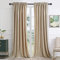 SANCHUNG Champagnerfarbener Samt Vorhänge für Wohnzimmer Blackout Thermisch isoliert 2 Panels Rod Pocket Verdunkelung Vorhänge für Schlafzimmer 140 x 225 cm