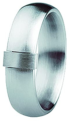 XEN Bandring mit Navette aus Edelstahl massiv