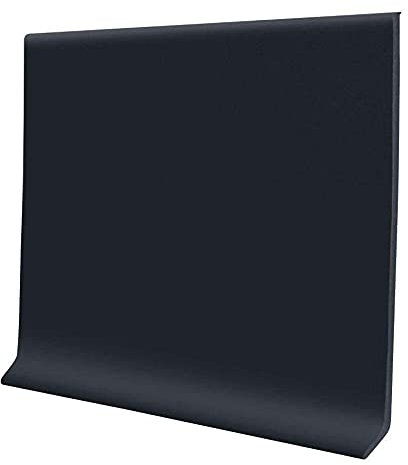 PRO Flex Schwarzer Vinyl-Wandsockel, 15,2 x 24,4 m, super starker Klebstoff zum Abziehen und Aufkleben, ideale Form-/Sockelleistenverkleidung für Wohnzimmer, Küche, Büro und mehr, langlebige und