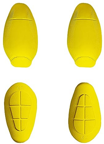 MOTOSTYLEWEAR - CE Level 2 Certified Armor Pads Pack of 4 Pieces l Level 2 Approved Knee and Hip Protectors for Women and Men Motorcycle Pants, CE-2 Approve Protective Pad Set.