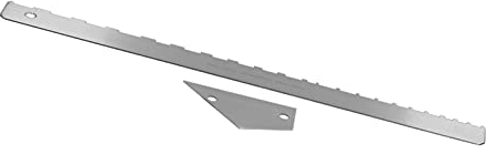 Gitarrenhals-Lineal-Set, Edelstahl-Gitarrenhals-Lineal mit Gekerbter Kante, Höhenmesser-Werkzeug, Gitarrenhals für Saiteninstrumente, Zubehör für Saiteninstrumente