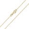 Amberta Allure Women 9 Ct Yellow Gold Chain Necklace: 1.1 mm Singapore Chain - 18 inch