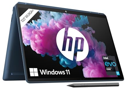HP Spectre x360 2-in-1 Laptop, 13,5 WUXGA+ Touchdisplay, Intel Core i7-1355U, Intel Evo, 16 GB DDR4 RAM, 1TB SSD, Intel Iris Xe, QWERTZ, Windows 11 Home, Nocturne Blau, inkl MPP 2.0 TiltPen