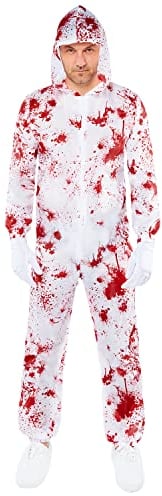 amscan 9917967 Adult Mens Bloody Crime Scene Inspector Costume Fancy Dress Costume (Chest size: 46)