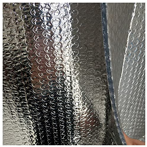 Réflecteur Radiateur Rouleau d'isolation réfléchissant la chaleur en feuille d'aluminium réflecteur de radiateur, bouclier d'isolation thermique en feuille d'aluminium double face, barrière radiante