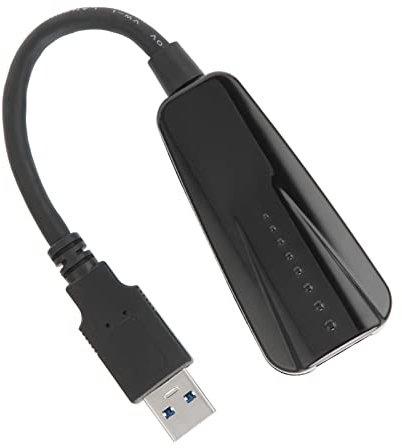 Bewinner Adaptador USB 3.0 a Ethernet, 10/100/1000 M USB 3.0 Hub con RJ45 LAN ABS adaptador de red Plug and Play compatible para OS X