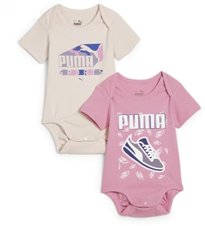 PUMA MINICATS Newborn Bodysuit 2pcs Set INF, Unisex-Baby Gesamt, Mauved Out-Island Pink, 683333 56