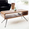 LEBENSwohnART Puristischer Couchtisch ALINO 100cm Sheesham TV-Board massiv Palisander Retro