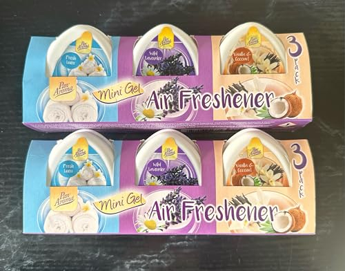 Pan Aroma Mini Air Freshener Gel Pack Of 2 For Home/Office/Gym Locker/By PADMASHRE