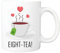 Pickhut Printed Coffee Mug Eight-Tea Design, Mum 80th Birthday Gifts for Women, Her, Eightieth Friend, Wife, Grandma 325ml Cup, Tea Lover Gift
