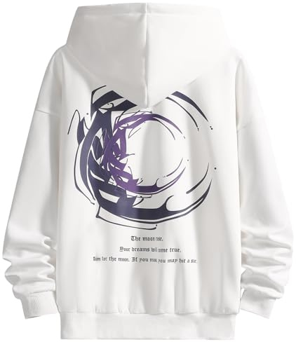 Moshtashio Sweat à Capuche Homme Unisex Techwear Pull Sport Oversize Vetement Kangourou pour Hiver et Automne