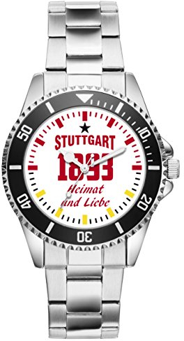 KIESENBERG Damenuhr Stuttgart Geschenk Artikel Idee Fan Armbanduhr Ø 33 mm Metallarmband Uhr D-6045