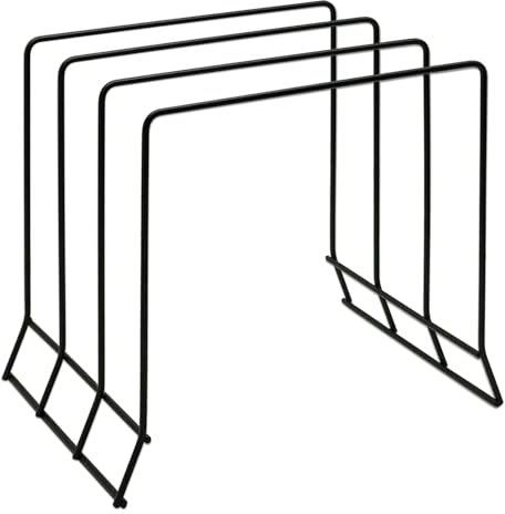 Brightalk Freestanding Metal Charger Plates Organizer, Charger Plate Rack, Large Plates Tray Divider