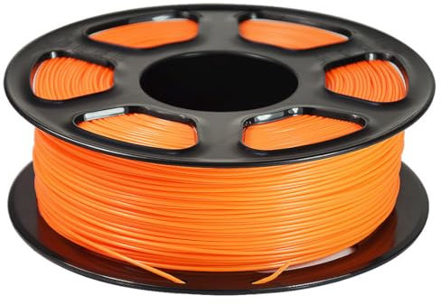 3D-Drucker-Filament 1,75 Mm (+/- 0,03 Mm) | Ordentlich Gewickeltes 3D-Druck-Filament | PLA-3D-Druckzubehör | Einfach Zu Verwendendes 3D-Drucker-Zubehör,Orange,PLA 1 Kg (2,2 Lb)