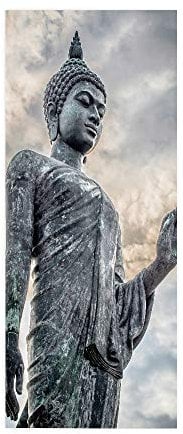 Türtapete Selbstklebend TürPoster 3D Türaufkleber Türfolie türsticker Foto Vinyl Tür Plakat für Schlafzimmer Toilette Verschönern Deko türen 80x200 cm Buddha Statue