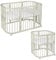 Waldin Babybett aus Holz 7in1 mit Matratze, Mitwachsendes Kinder-Bett, Belüftet, Boden 5-Fach Verstellbar, All-Inclusive-Set, Holz Olive