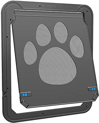 GOSER Dog Door Flap Gate Opener Controlled Entry Electronic Screen Window Protector Wall Mosquito Net (Large)