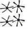 4 spazzole laterali adatte per Severin RB7025 Robot Cleaner Spazzola Rotonda Ricambio Aspirapolvere Accessori Ricambi Ricambi