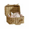 Loberon Koffer Fableton, Spielzeugkoffer für Kleine Abenteuer, Natürliche Optik, sehr Leicht, Kinder-Accessoires, Kinderzimmer, Ordnungshelfer, Rattan, Eisen, braun