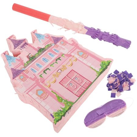 FUTUREORYY 1 Set Prinzessinnen Schloss Piñata Prinzessinnen Geburtstagsdekorationen Schloss Piñata Dekoration Kinderparty Piñata Schloss Hängende Piñata Prinzessinnen Piñata