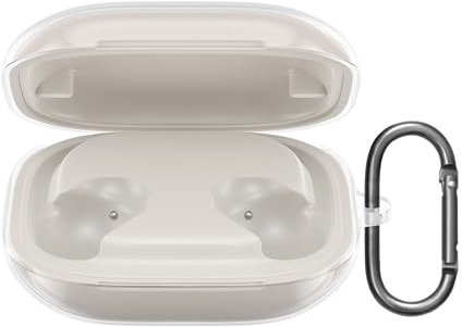 kwmobile Earphones Case Compatible with Beats Powerbeats Pro 2 - Crystal TPU Two-Part Earbuds Case - Transparent