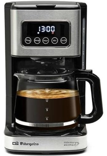 Orbegozo Cafetera de Goteo CG 6015-15 Tazas- Negra