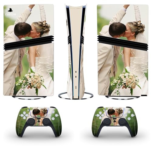 Autocollant en vinyle personnalisé pour manettes et console PS5 Pro Digital Edition, cadeau pour lui (compatible avec PS5 Pro Digital Edition)