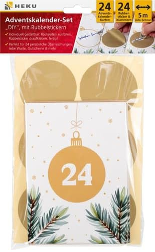 Heku Adventskalender-Set mit Rubbelstickern (1 piece)