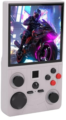 FILFEEL Console di Gioco Portatile retrò con Schermo MIPI HD da 4 Pollici -, Doppi Joystick, Oltre 10.000 Giochi Precaricati, Multiplayer WiFi e Batteria da 4000 MAh (128G)