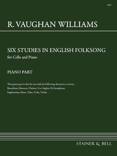 6 Studies in English Folk Song : piano accompaniment (to all instruments)